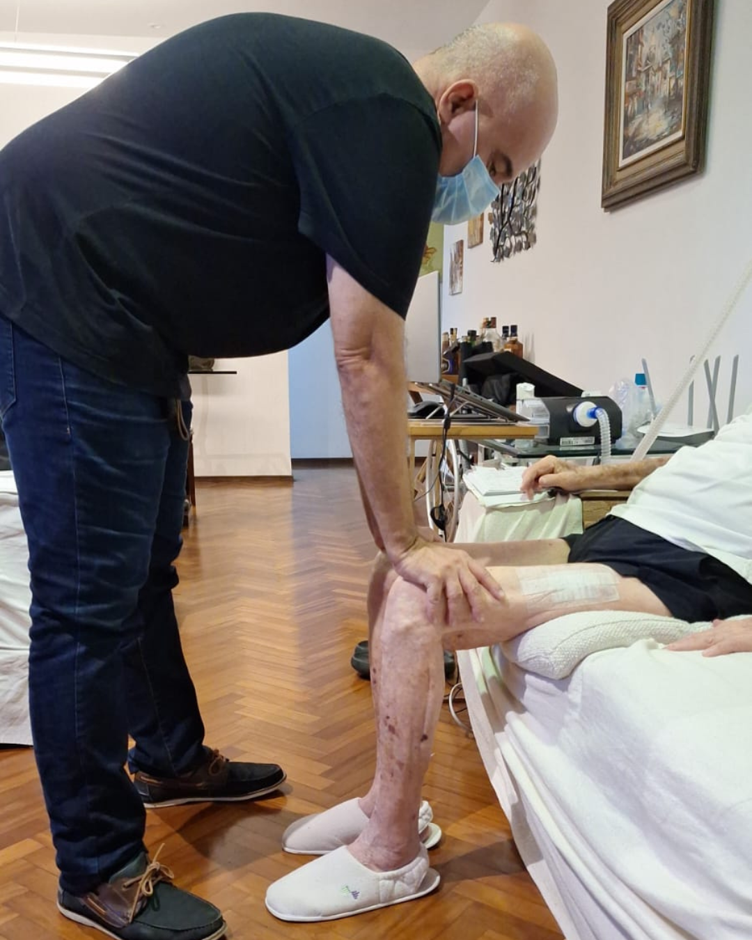 Registro do atendimento domiciliar Clinicare